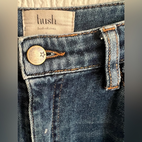 Hush cult blue star denim cropped jeans size 8 - Picture 3 of 8